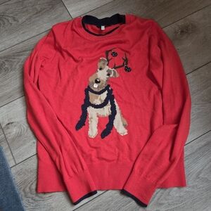 Joules Red and Navy Sweater